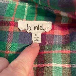 La miel button up shirt